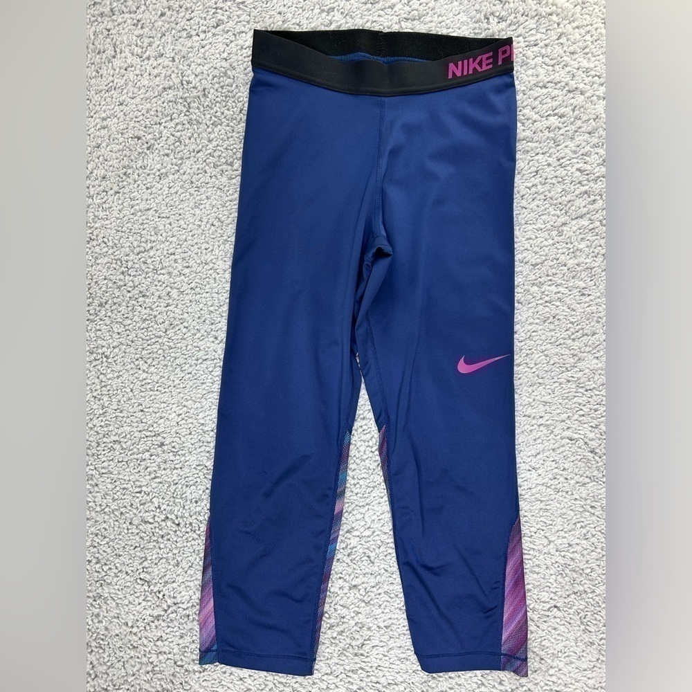 Nike Pro Leggings Womens Medium Activewear Running Fitness Outdoors Basic Sports